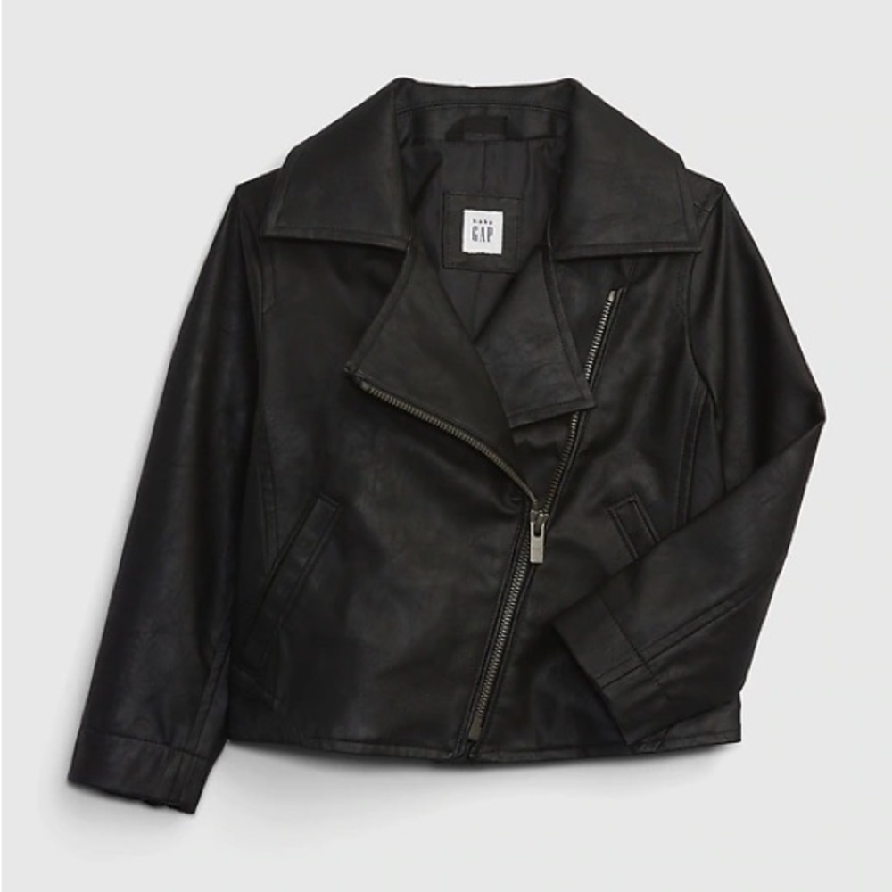 Gap Toddler Faux-Leather Moto Jacket 3T NWOT